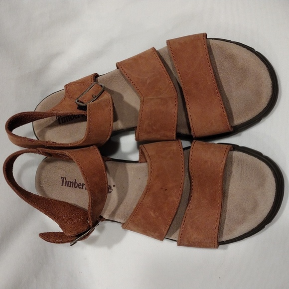 Timberland Shoes - Timberland Women's Brown Suede Strappy Buckle Sandals Sz 6.5- Casual Gorpcore